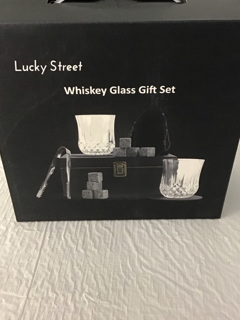 Clear Crystal Whiskey Glass Set. ##